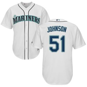 Delightful Mariners #51 Randy Johnson White Cool Base Stitched Youth MLB Jersey Hurry Exclusive offer Place your order immediately for a great jersey