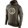 Delightful Men's Chicago Cubs Nike Olive Salute To Service KO Performance Hoodie