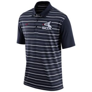Delightful Men's Chicago White Sox Nike Navy Dri FIT Stripe Polo