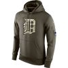 Delightful Men's Detroit Tigers Nike Olive Salute To Service KO Performance Hoodie