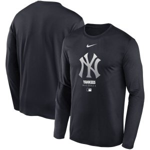Delightful Men's New York Yankees Nike Navy Authentic Collection Legend Performance Long Sleeve T Shirt Sports enthusiasts seize this opportunity Order now to feel the game excitement