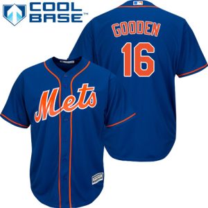Delightful Mets #16 Dwight Gooden Blue Cool Base Stitched Youth MLB Jersey Sports fans this is your chance Order soon to be part of the action