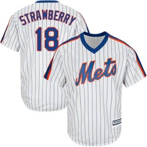Delightful Mets #18 Darryl Strawberry White(Blue Strip) Alternate Cool Base Stitched Youth MLB Jersey Act fast Only a few left Secure yours today