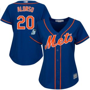 Delightful Mets #20 Pete Alonso Blue Alternate Women's Stitched MLB Jersey Collectors this is a must have Add it to your collection by ordering