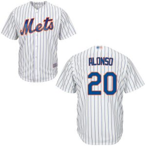 Delightful Mets #20 Pete Alonso White(Blue Strip) Cool Base Stitched Youth MLB Jersey Limited stock Order now to show your love for your team