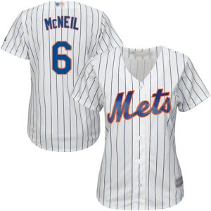 Delightful Mets #6 Jeff McNeil White(Blue Strip) Home Women's Stitched MLB Jersey Act fast Only a few left Secure yours today