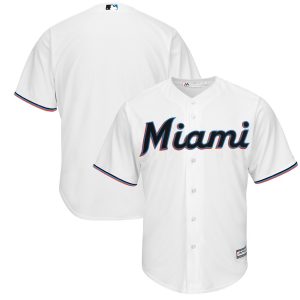 Delightful Miami Marlins Majestic Home 2019 Official Cool Base Team Jersey White