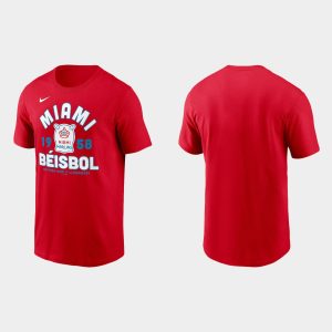 Delightful Miami Marlins Men's Nike 2021 City Connect T Shirt Red For a short time available Grab yours quickly to own a team jersey