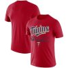 Delightful Minnesota Twins Nike Wordmark Practice Performance T Shirt Red