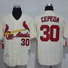 Delightful Mitchell And Ness 1967 Cardinals #30 Orlando Cepeda Cream Throwback Stitched MLB Jersey