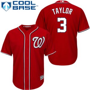 Delightful Nationals #3 Michael Taylor Red Cool Base Stitched Youth MLB Jersey With high demand Don't miss out Order now to wear your team colors