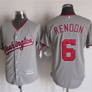 Delightful Nationals #6 Anthony Rendon Grey New Cool Base Stitched MLB Jersey