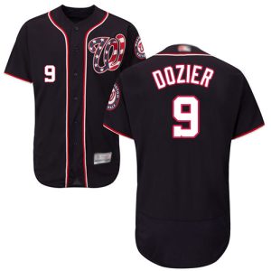 Delightful Nationals #9 Brian Dozier Navy Blue Flexbase Authentic Collection Stitched MLB Jersey