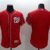 Delightful Nationals Blank Red Flexbase Authentic Collection Stitched MLB Jersey