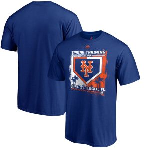 Delightful New York Mets Majestic 2019 Spring Training Grapefruit League Base on Ball Big & Tall T Shirt Royal