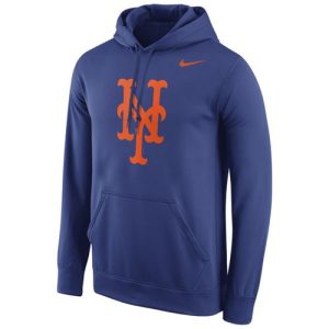 Delightful New York Mets Nike Logo Performance Pullover Royal MLB Hoodie