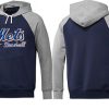 Delightful New York Mets Pullover Hoodie Dark Blue & Grey