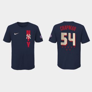 Delightful New York Yankees #54 Aroldis Chapman Youth 2021 MLB All Star Game Navy T Shirt Hurry Exclusive offer Place your order immediately for a great jersey