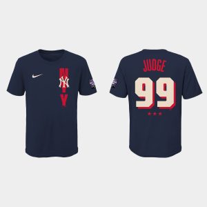 Delightful New York Yankees #99 Aaron Judge Youth 2021 MLB All Star Game Navy T Shirt Be among the first buyers Order now to enjoy top notch quality