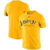 Delightful Oakland Athletics Nike MLB Practice T Shirt Gold