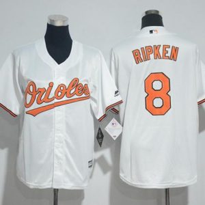 Delightful Orioles #8 Cal Ripken White Cool Base Stitched Youth MLB Jersey Be among the first buyers Order now to enjoy top notch quality