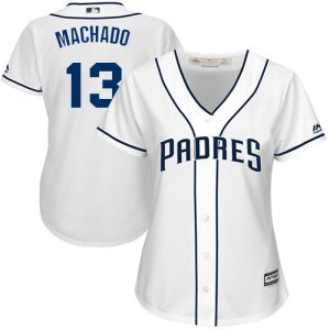 Delightful Padres #13 Manny Machado White Home Women's Stitched MLB Jersey Collectors this is a must have Add it to your collection by ordering
