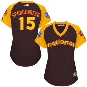 Delightful Padres #15 Cory Spangenberg Brown 2016 All Star National League Women's Stitched MLB Jersey Be among the first buyers Order now to enjoy top notch quality