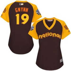 Delightful Padres #19 Tony Gwynn Brown 2016 All Star National League Women's Stitched MLB Jersey With high demand Don't miss out Order now to wear your team colors