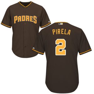 Delightful Padres #2 Jose Pirela Brown Cool Base Stitched Youth MLB Jersey Retailers boost your inventory Order now to meet customer demand