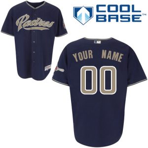 Delightful Padres Customized Authentic Blue Cool Base MLB Jersey (S 3XL)