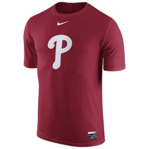 Delightful Philadelphia Phillies Nike Authentic Collection Legend Logo 1.5 Performance T Shirt Red