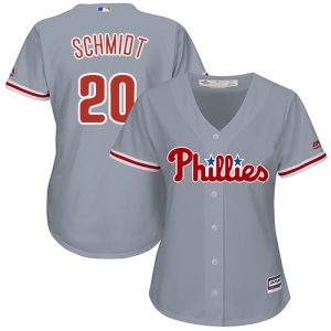 Delightful Phillies #20 Mike Schmidt Grey Road Women's Stitched MLB Jersey With high demand Don't miss out Order now to wear your team colors