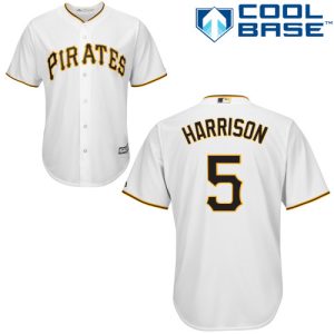 Delightful Pirates #5 Josh Harrison White Cool Base Stitched Youth MLB Jersey Hurry Exclusive offer Place your order immediately for a great jersey