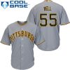 Delightful Pirates #55 Josh Bell Grey Cool Base Stitched Youth MLB Jersey Retailers boost your inventory Order now to meet customer demand