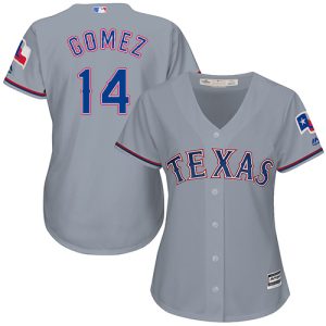 Delightful Rangers #14 Carlos Gomez Grey Road Women's Stitched MLB Jersey Collectors this is a must have Add it to your collection by ordering