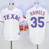 Delightful Rangers #35 Cole Hamels White Cool Base Stitched MLB Jersey