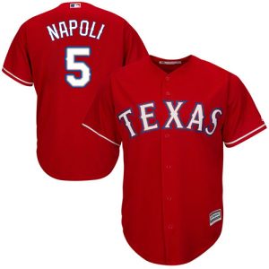 Delightful Rangers #5 Mike Napoli Red Cool Base Stitched Youth MLB Jersey Collectors this is a must have Add it to your collection by ordering