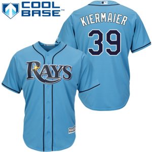 Delightful Rays #39 Kevin Kiermaier Light Blue New Cool Base Stitched MLB Jersey