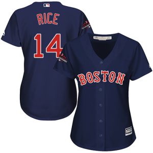 Delightful Red Sox #14 Jim Rice Navy Blue Alternate 2018 World Series Champions Women's Stitched MLB Jersey Be among the first buyers Order now to enjoy top notch quality