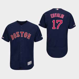 Delightful Red Sox #17 Nathan Eovaldi Navy Blue Flexbase Authentic Collection Stitched MLB Jersey