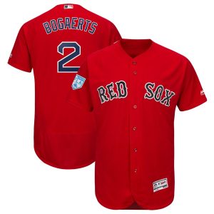 Delightful Red Sox #2 Xander Bogaerts Red 2019 Spring Training Flex Base Stitched MLB Jersey