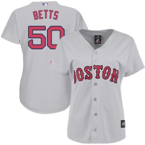 Delightful Red Sox #50 Mookie Betts Grey Road Women's Stitched MLB Jersey Collectors this is a must have Add it to your collection by ordering