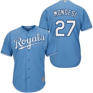Delightful Royals #27 Raul Mondesi Light Blue Cool Base Stitched Youth MLB Jersey Act fast Only a few left Secure yours today