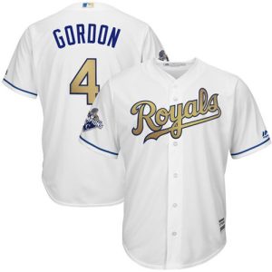 Delightful Royals #4 Alex Gordon White 2015 World Series Champions Gold Program Cool Base Stitched Youth MLB Jersey Hurry Exclusive offer Place your order immediately for a great jersey