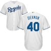 Delightful Royals #40 Jake Diekman White Cool Base Stitched MLB Jersey