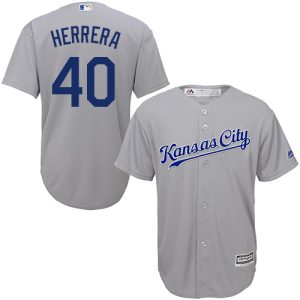 Delightful Royals #40 Kelvin Herrera Grey Cool Base Stitched Youth MLB Jersey With high demand Don't miss out Order now to wear your team colors