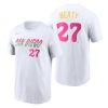 Stunning San Diego Padres #27 Matt Beaty 2022 City Connect Men's MLB T Shirt   White Hurry Exclusive offer Place your order immediately for a great jersey