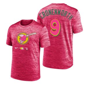 Delightful San Diego Padres #9 Jake Cronenworth 2022 City Connect Men's MLB T Shirt   Pink Be among the first buyers Order now to enjoy top notch quality