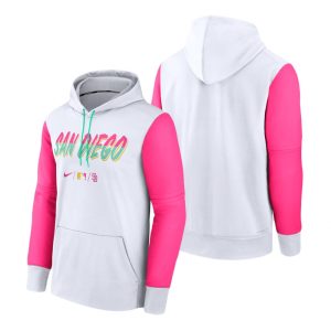Delightful San Diego Padres Blank Men's Nike MLB 2022 City Connect Hoodie   White