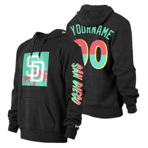 Delightful San Diego Padres Custom Men's Nike MLB 2022 City Connect Hoodie   Black
